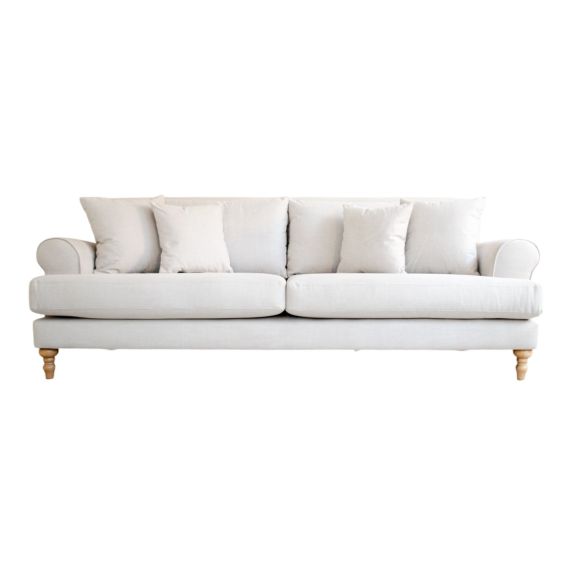 Jasper Traditional Fabric Sofa Range 4 Seater Wide Choice Colour & Fabric