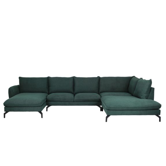 Florence Contemporary Fabric Sofa Range U Shape With Corner And Chaise Wide Choice Colour & Fabric