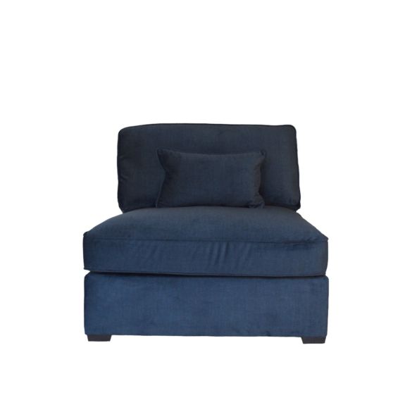 Coco Luxury Modular Fabric Sofa Range Deep Seatpad Armless Section Wide Choice Colour & Fabric