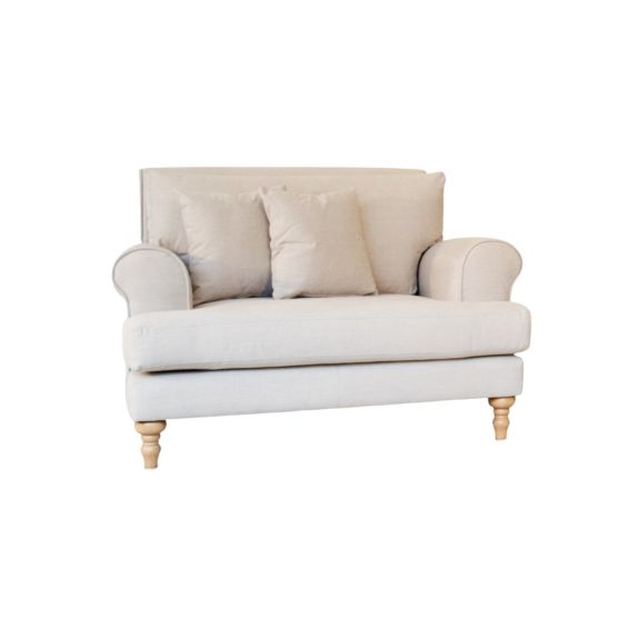 Jasper Traditional Fabric Sofa Range Cuddle Armchair Wide Choice Colour & Fabric
