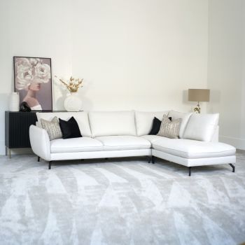 Florence Contemporary Fabric Sofa Range 2 Corner Chaise/Corner L/R Wide Choice Colour & Fabric