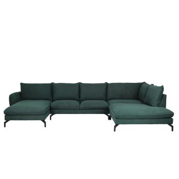 Florence Contemporary Fabric Sofa Range U Shape With Corner And Chaise Wide Choice Colour & Fabric