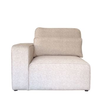 Lux Modular Sofa Range LHF Arm Section Wide Choice Colour & Fabric