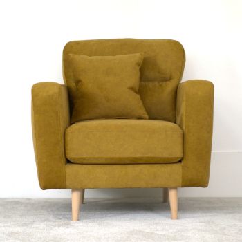 Willow Modern Classic Fabric Sofa Range Armchair Wide Choice Colour + Fabric