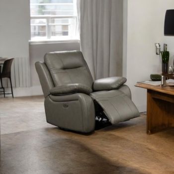 Cambridge Leather Power Recliner Armchair
